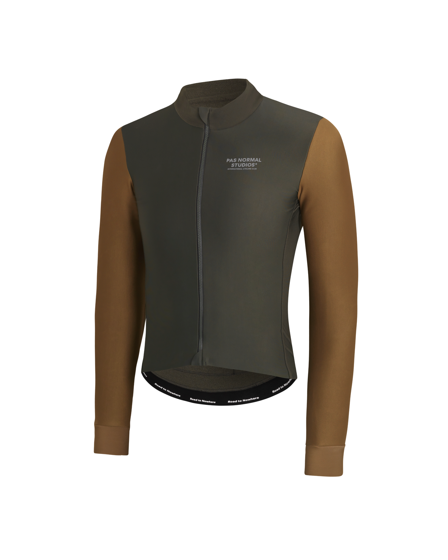 PAS NORMAL STUDIOS Mechanism Thermal Long Sleeve Jersey - Dark Olive/Army Brown