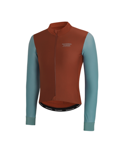 PAS NORMAL STUDIOS Mechanism Thermal Long Sleeve Jersey - Mahogany/Dusty Teal