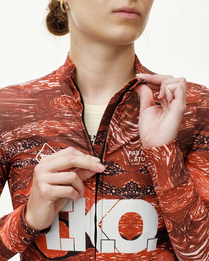 Pas Normal Studios T.K.O. Women's Mechanism Long Sleeve Jersey - TKO Red