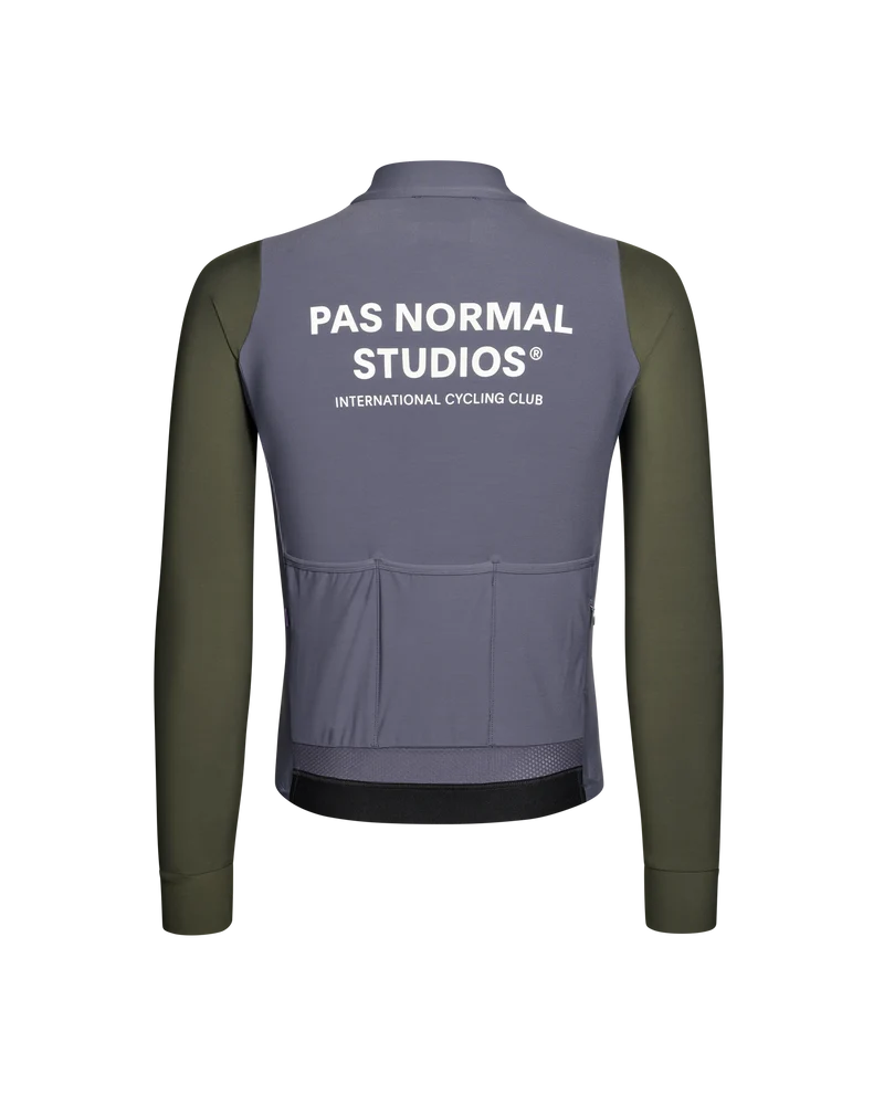 PAS NORMAL STUDIOS Mechanism Long Sleeve Jersey Steel/Dark Olive