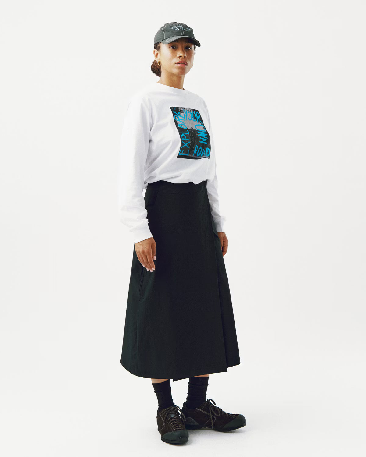 Pas Normal Studios Off-Race Graphic Long Sleeve T-Shirt- White