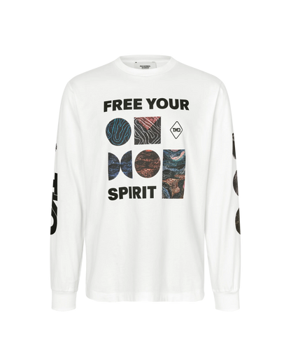 PAS NORMAL STUDIOS T.K.O. Off-Race Long Sleeve T-shirt - White