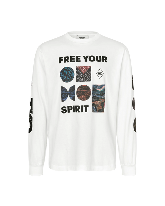 PAS NORMAL STUDIOS T.K.O. Off-Race Long Sleeve T-shirt - White