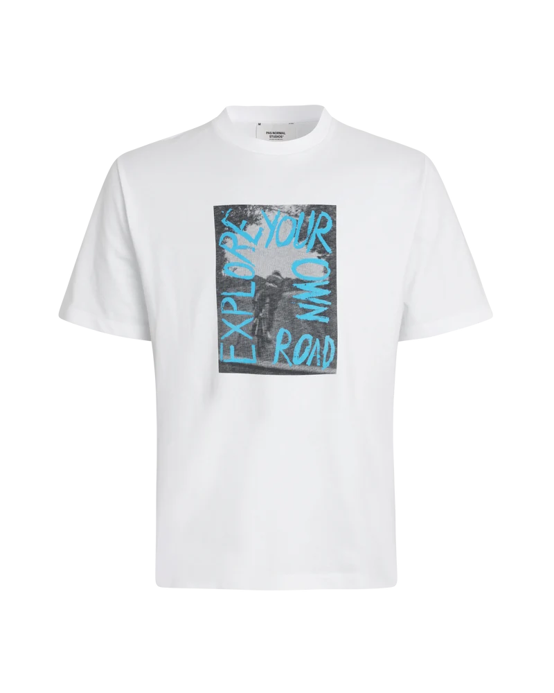Pas Normal Studios Off-Race Graphic T-shirt  White