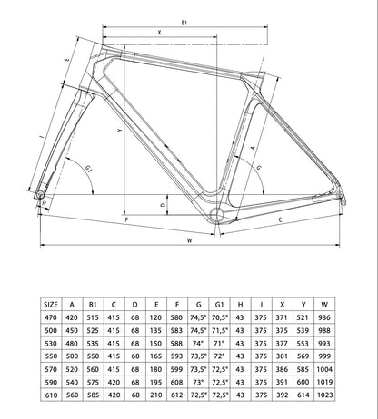 Rower endurance Bianchi INFINITO 2024, 105, Celeste/Black