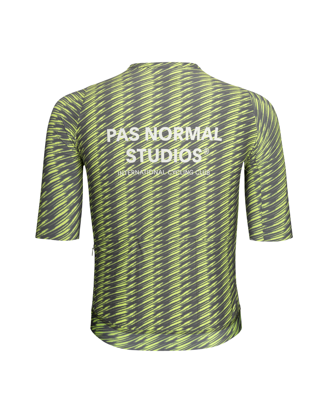 Pas Normal Studios Men's Solitude Jersey - Dark Moss / Lime Green