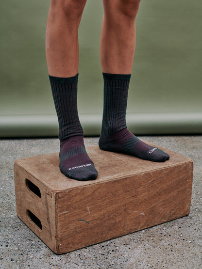 PAS NORMAL STUDIOS Escapism Socks - Burgundy