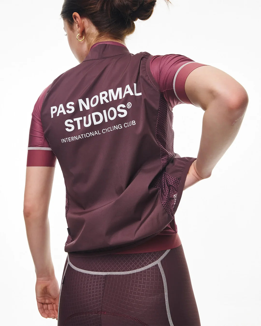 PAS NORMAL STUDIOS Women's Mechanism Stow Away Gilet - Light Burgundy