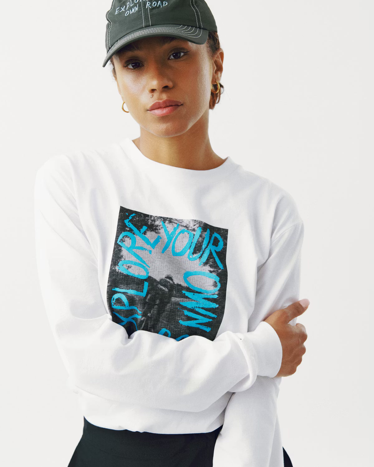 Pas Normal Studios Off-Race Graphic Long Sleeve T-Shirt- White