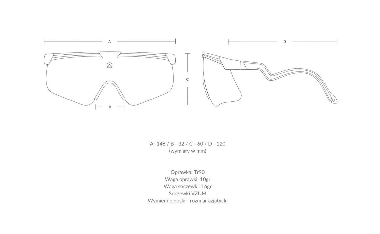 Alba Optics DELTA BLK / VZUM F-LENS RKT Photochromatic