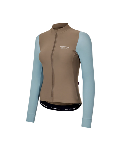 PAS NORMAL STUDIOS Women's Mechanism Long Sleeve Jersey - Dusty Blue/Dark Stone