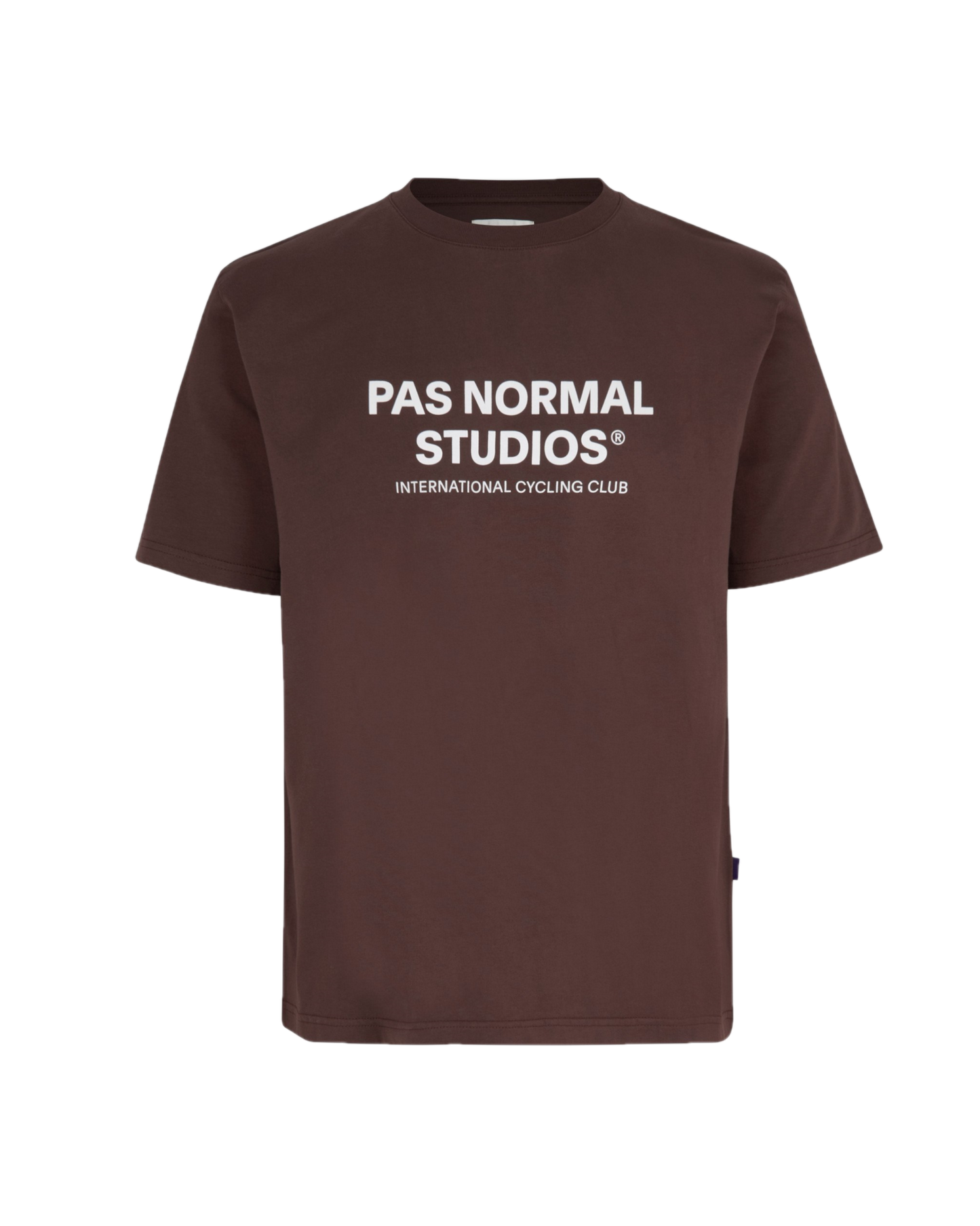 PAS NORMAL STUDIOS Off-Race Logo T-shirt - Deep Brown